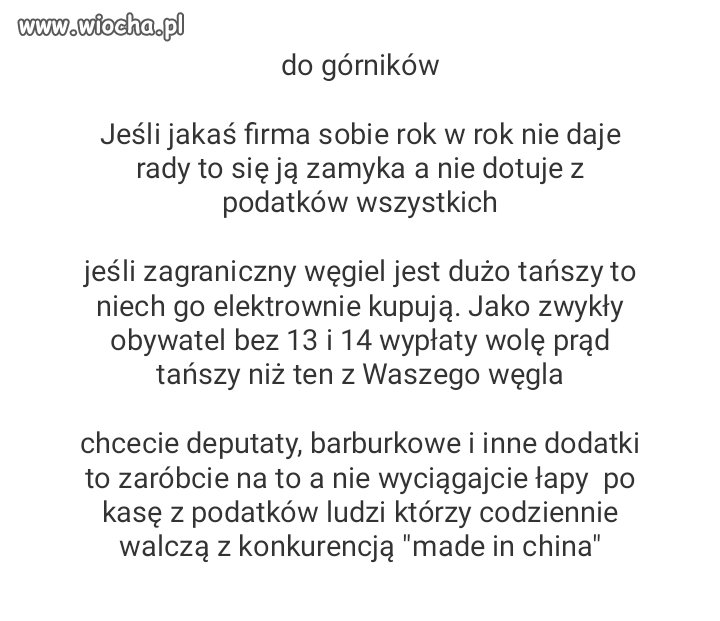 Do górników