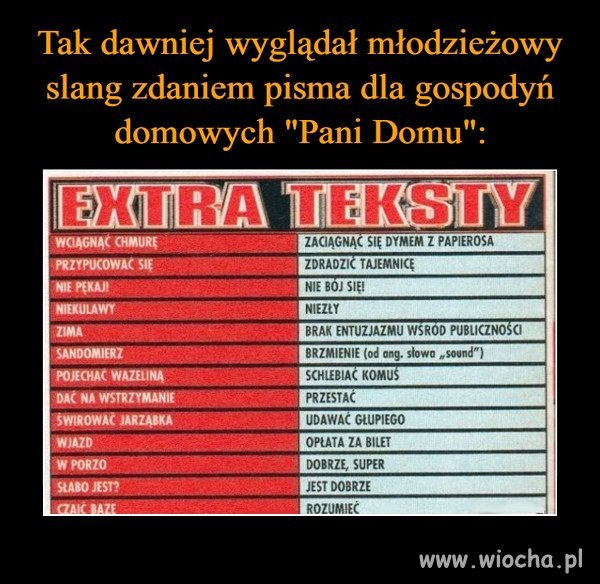 Tego nawet najstarsze gimbusy nie pamiętają 