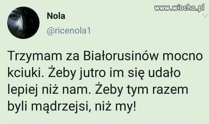 Białorusinom życzę by udało im się zerwać kajdany