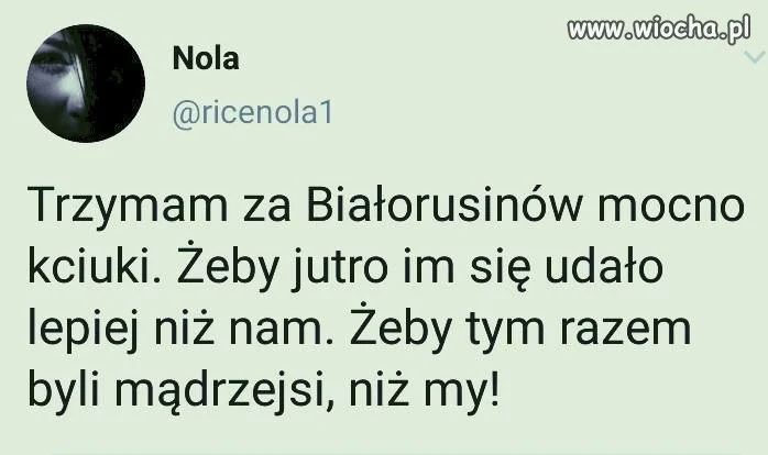 Białorusinom życzę by udało im się zerwać kajdany