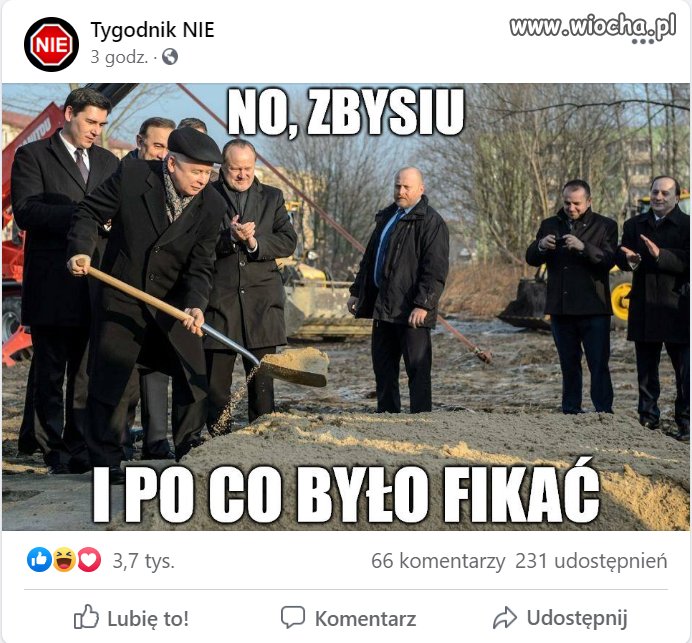 Kiedyś Zbysiu odwalił małemu numer
