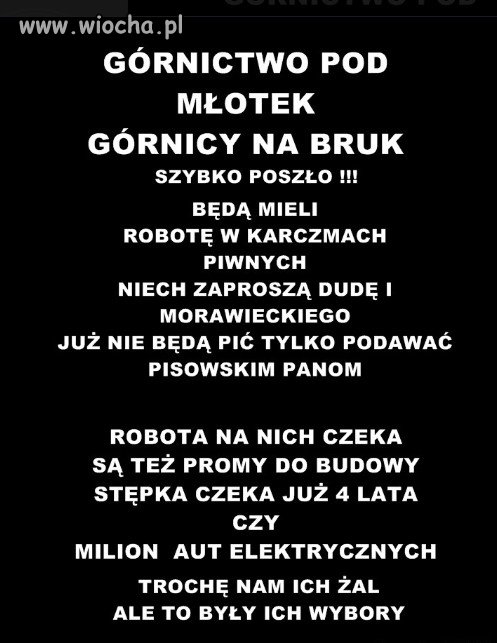 GÓRNICTWO POD MŁOTEK