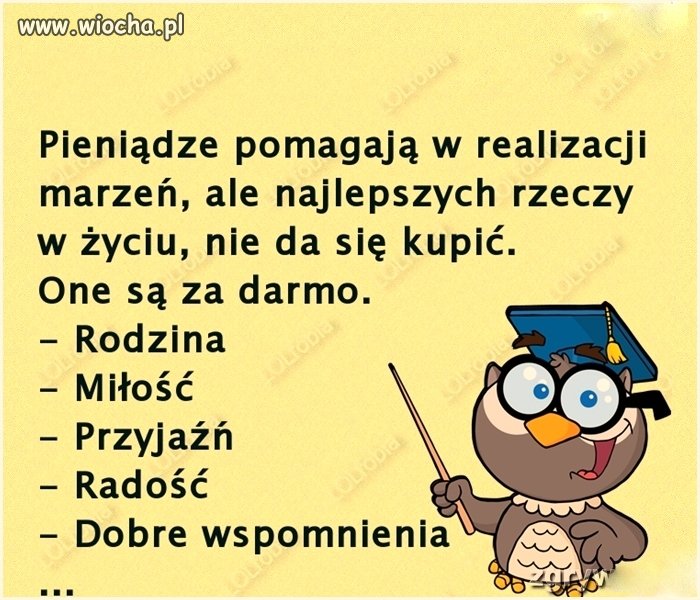 Ale jak nie masz kasy to i rodzina 