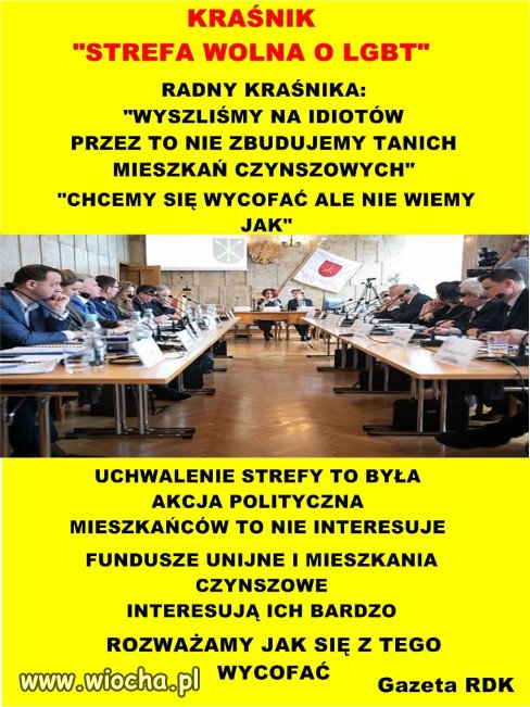 KRAŚNIK - STREFA WOLNA OD LGBT