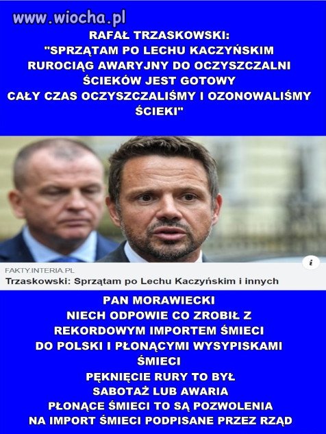 RAFAŁ TRZASKOWSKI: SPRZĄTAM PO LECHU KACZYŃSKIM
