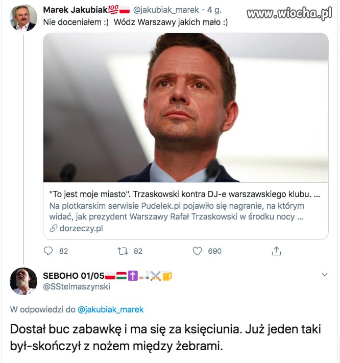 Atak na właściciela Warszawy
