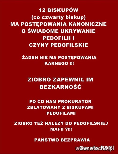 Tak wyglada sekta kosciola w Polsce...