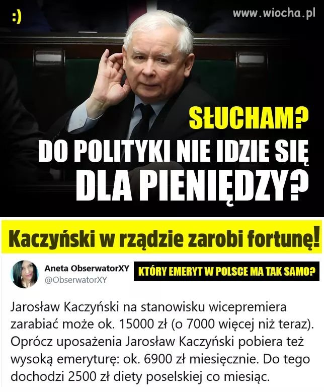 Dla pieniędzy?