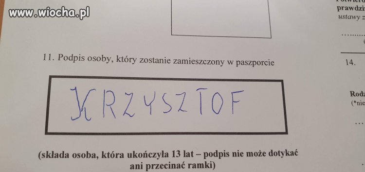 Wniosek paszportowy 