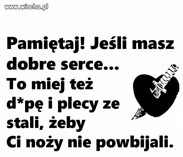 Inne przysłowie mówi :
