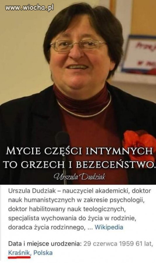 Miejsce urodzenia - Kraśnik. 
