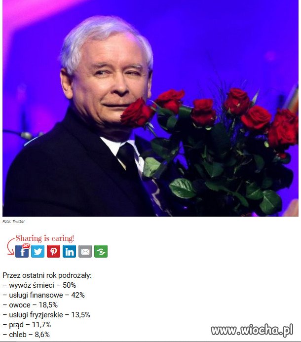 Wszystko drożeje, dziękuje Ci Jarosławie K.