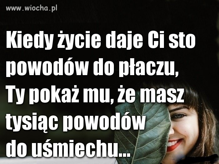 Trzeba się nie poddawać 