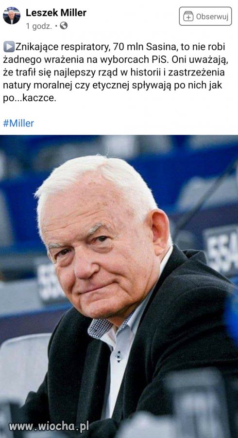 Leszek Miller o wyborcach jedynej słusznej partii