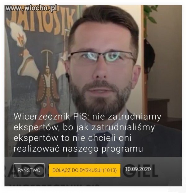Czy ten osobnik w ogóle rozumie, co powiedział??