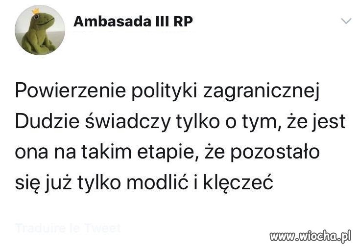 Tylko to nam pozostało ...