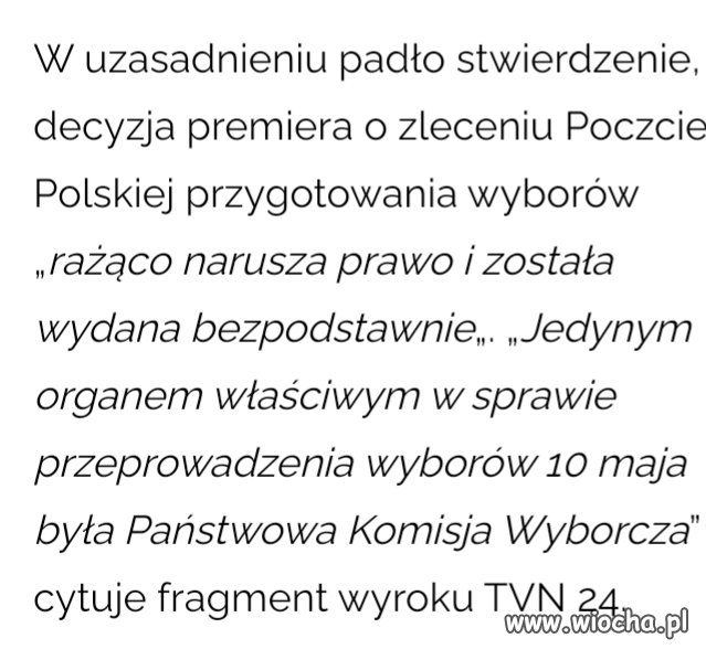 Powinna być dymisja