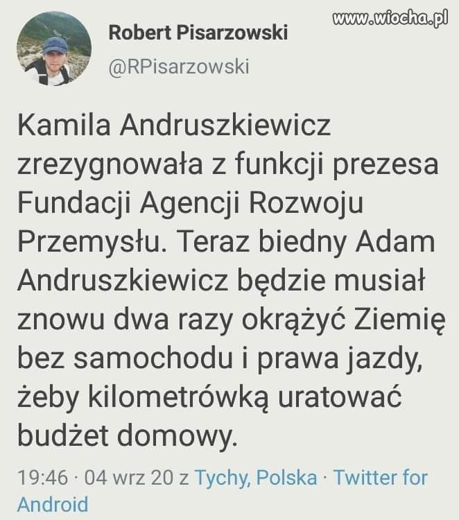Ciekawe, jaką odprawę dostała...