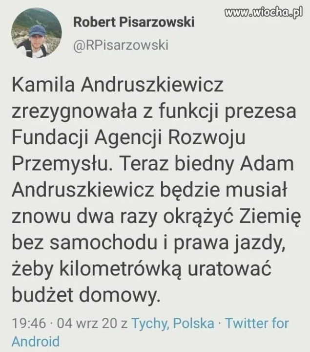 Ciekawe, jaką odprawę dostała...
