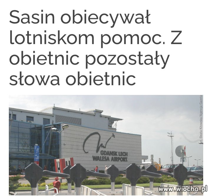 Kolejne obietnice sasina