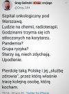 A na wejściu do tego szpitala, wielki napis: