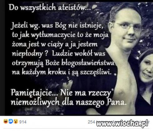 No i co teraz ateiści ? 😂