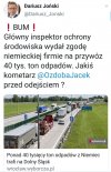 A tak pis gadał na pękniętą rure w Wawie