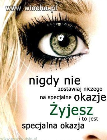 Życie to specjalna okazja