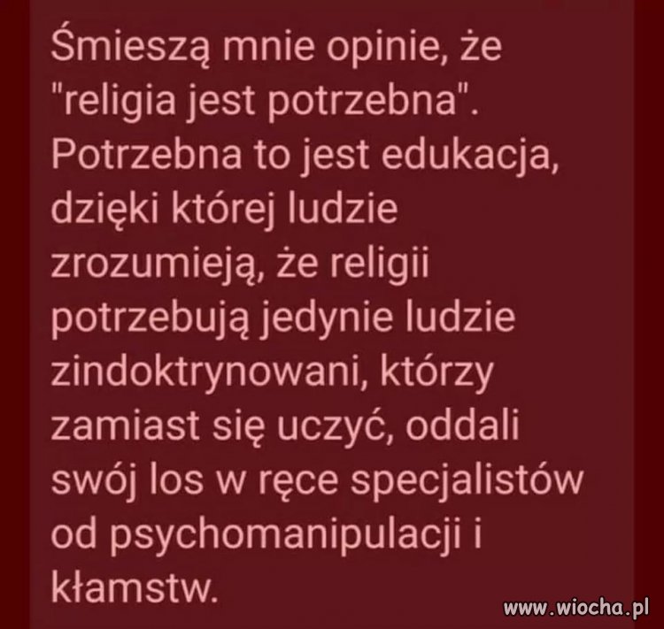 Krótko na temat religii