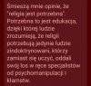 Krótko na temat religii