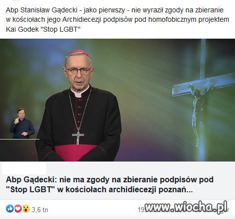 Kościół już się wycofuje z nagonki na LGBT...