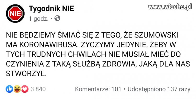 Życzenia dla Pana Szumowskiego