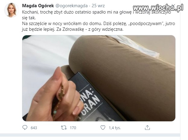 Madzia prosi o zdrowaśki