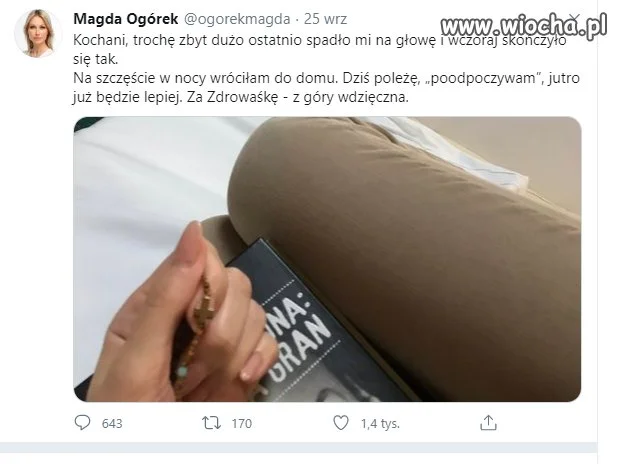 Madzia prosi o zdrowaśki
