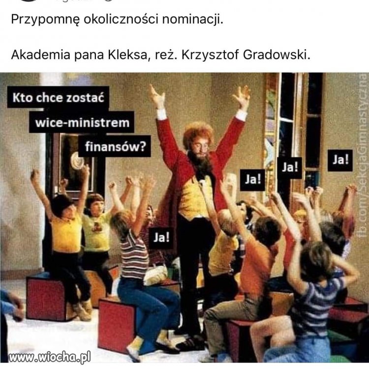 Okoliczności nominacji. 