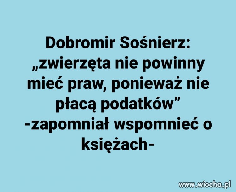 Zapomniał wspomnieć o księżach...