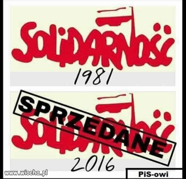 Niestety starej Solidarności już nie ma ... 
