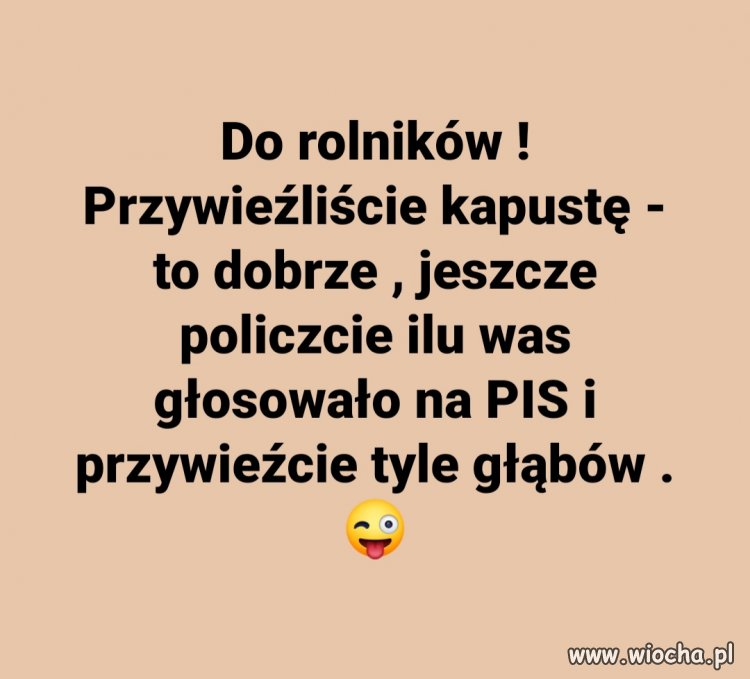 Przywieźcie jeszcze głąby
