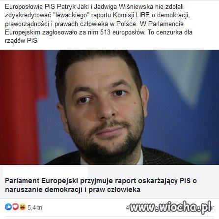 PiS do PE wysłał trzecia ligę polityków