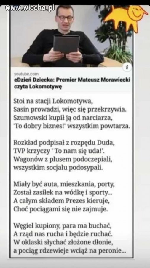 Premier czyta