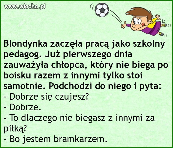 Nauczycielka blondynka 