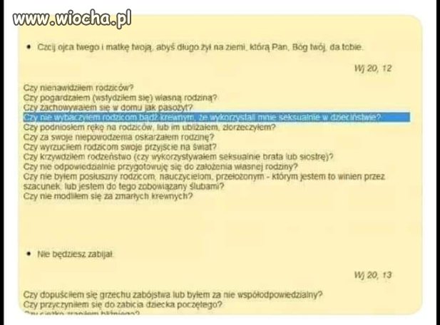 Rachunek sumienia dzieci przed 1 komunią św.