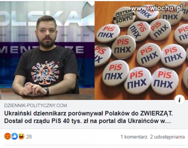 PiS nagrodził ukraińskiego dziennikarza 