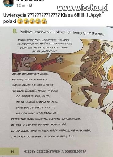 Zenek w podręczniku szkolnym   