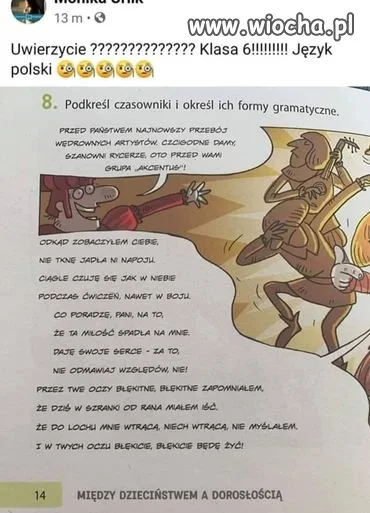 Zenek w podręczniku szkolnym   