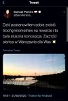 Postanowił jechać rowerem ale...