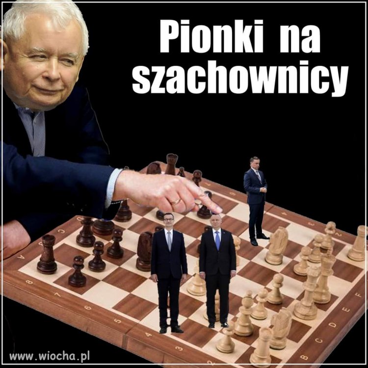 Pionki na szachownicy