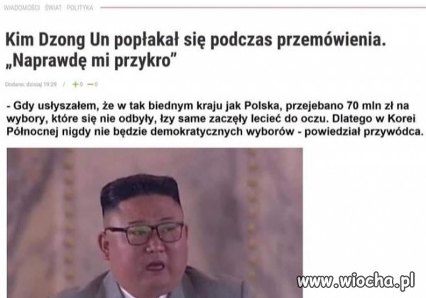Kim sie popłakał