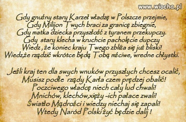 XIX wieczna przepowiednia