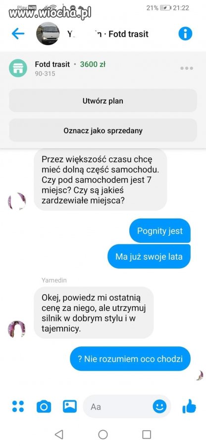 Sprzedaż auta, tłumacz idealny 
